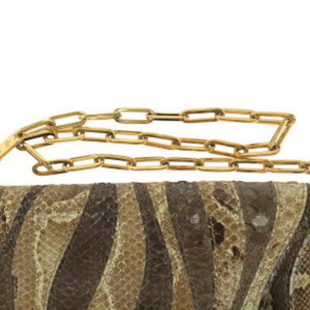 Gucci Brown Python Shoulder Bag Chain - image 7